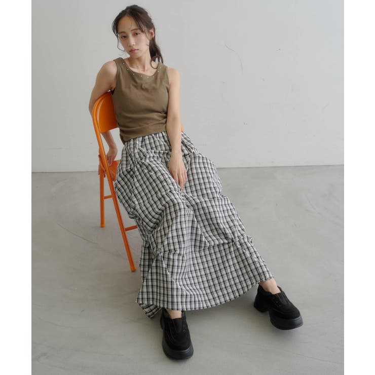 【Kastane】フラワータックロングスカート | PAL GROUP OUTLET | 詳細画像14 