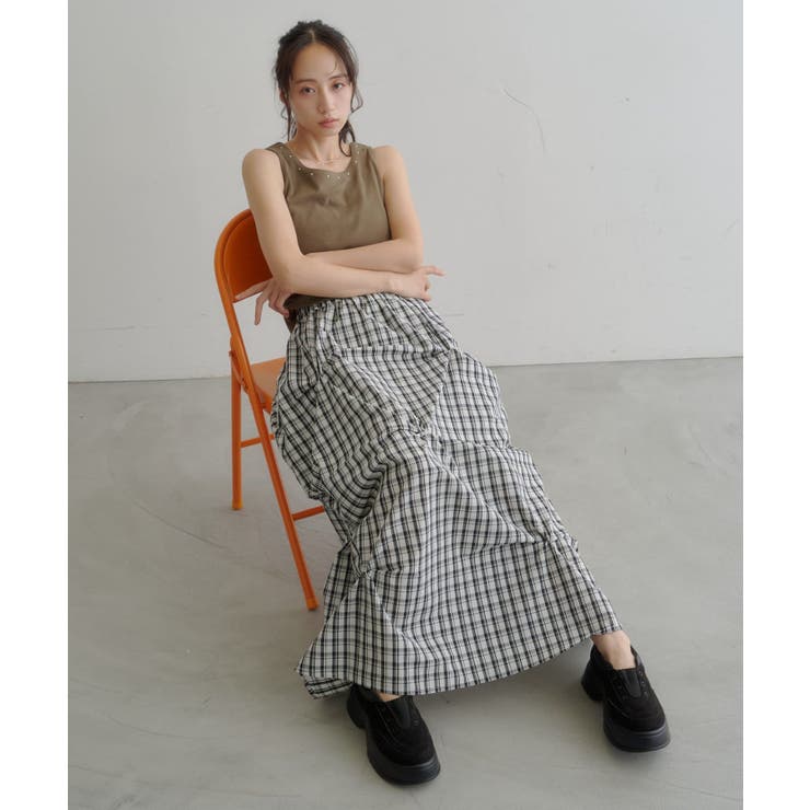 【Kastane】フラワータックロングスカート | PAL GROUP OUTLET | 詳細画像15 