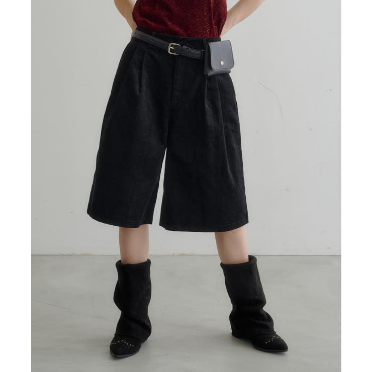 【Kastane】ポーチベルト付きコーデュロイバミューダパンツ | PAL GROUP OUTLET | 詳細画像10 