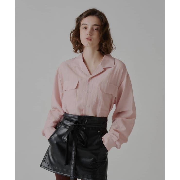 【Kastane】SHEER OPEN COLLAR SHIRT | PAL GROUP OUTLET | 詳細画像19 