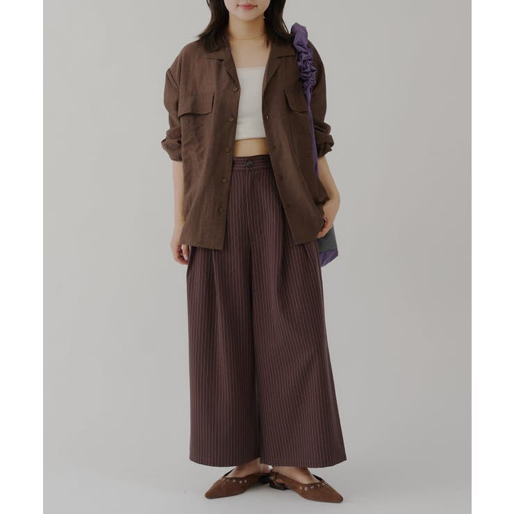 【Kastane】SHEER OPEN COLLAR SHIRT | PAL GROUP OUTLET | 詳細画像33 