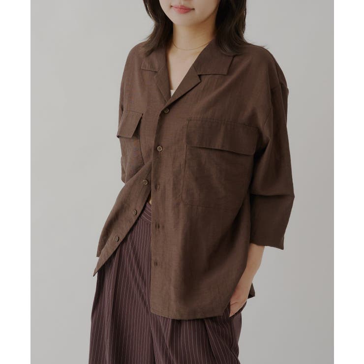 【Kastane】SHEER OPEN COLLAR SHIRT | PAL GROUP OUTLET | 詳細画像37 