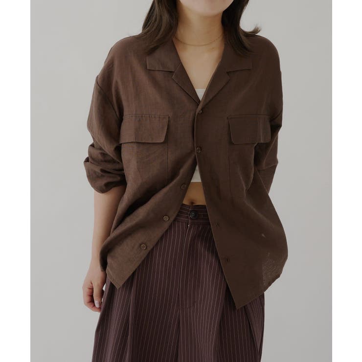 【Kastane】SHEER OPEN COLLAR SHIRT | PAL GROUP OUTLET | 詳細画像38 