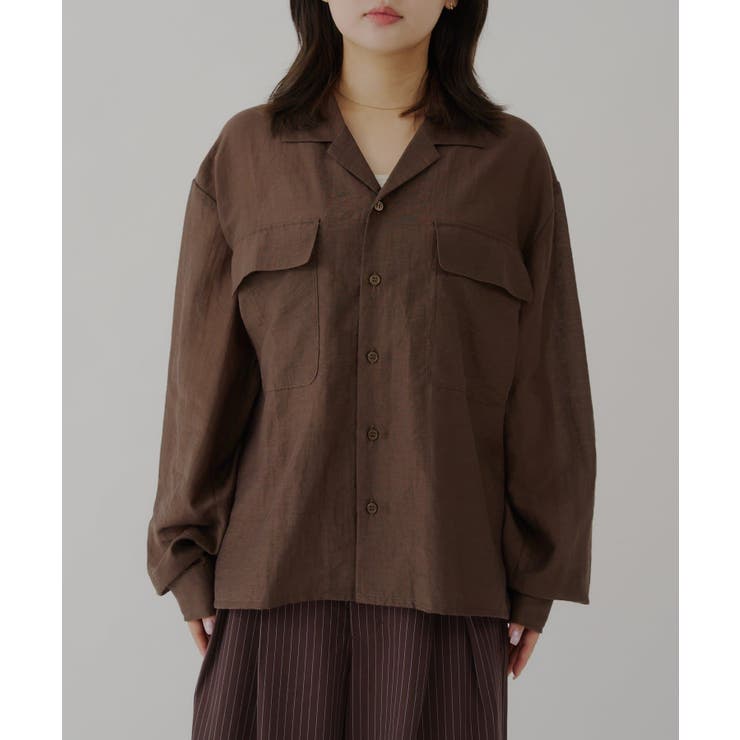 【Kastane】SHEER OPEN COLLAR SHIRT | PAL GROUP OUTLET | 詳細画像40 
