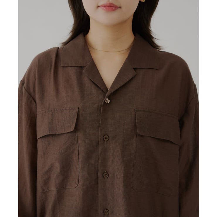 【Kastane】SHEER OPEN COLLAR SHIRT | PAL GROUP OUTLET | 詳細画像43 