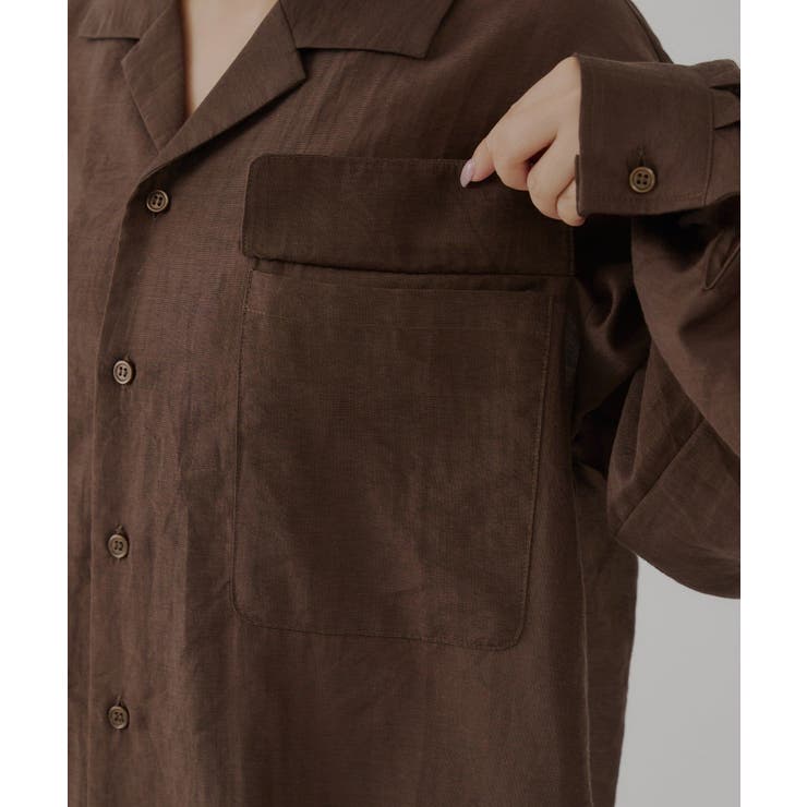 【Kastane】SHEER OPEN COLLAR SHIRT | PAL GROUP OUTLET | 詳細画像44 