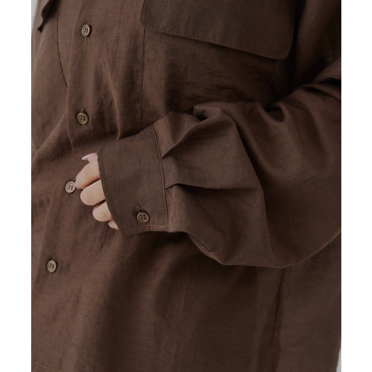 【Kastane】SHEER OPEN COLLAR SHIRT | PAL GROUP OUTLET | 詳細画像45 