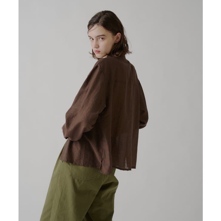 【Kastane】SHEER OPEN COLLAR SHIRT | PAL GROUP OUTLET | 詳細画像27 
