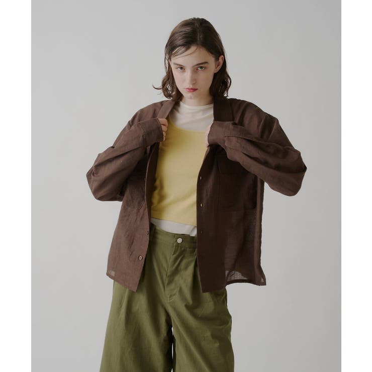 【Kastane】SHEER OPEN COLLAR SHIRT | PAL GROUP OUTLET | 詳細画像28 