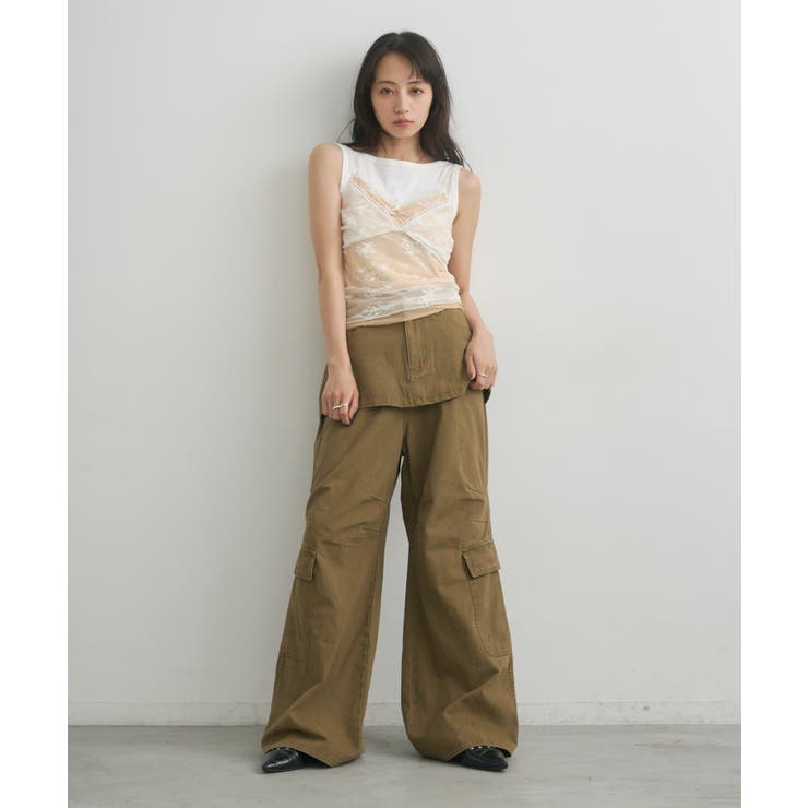 【Kastane】レイヤードカーゴパンツ | PAL GROUP OUTLET | 詳細画像6 