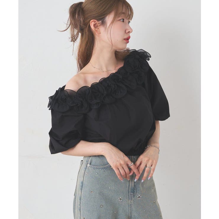 【Kastane】ローズフリルブラウス | PAL GROUP OUTLET | 詳細画像4 