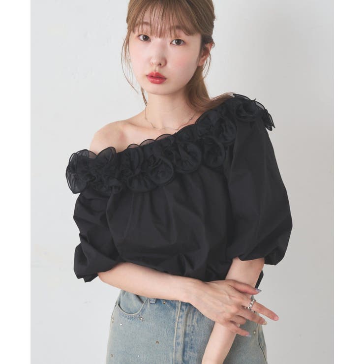 【Kastane】ローズフリルブラウス | PAL GROUP OUTLET | 詳細画像5 