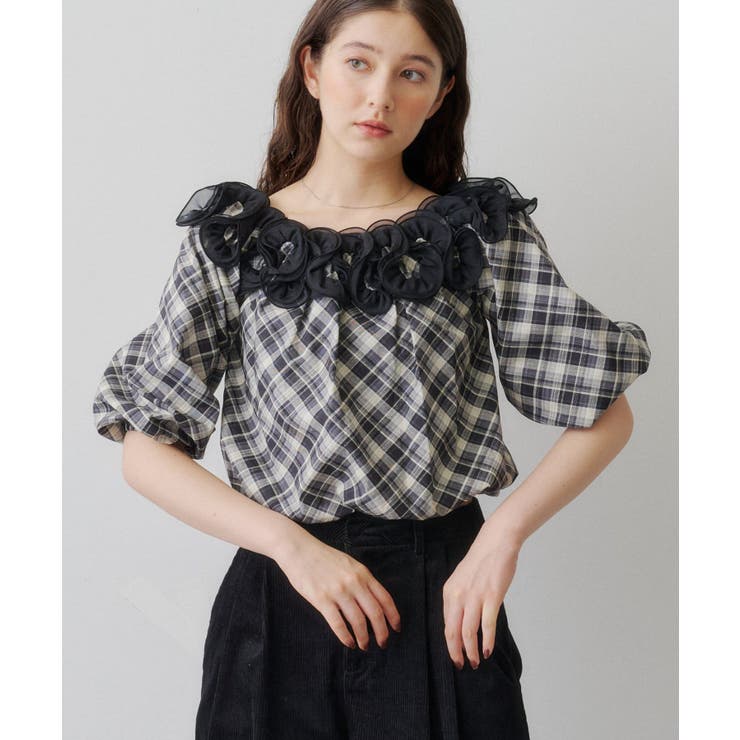 【Kastane】ローズフリルブラウス | PAL GROUP OUTLET | 詳細画像10 