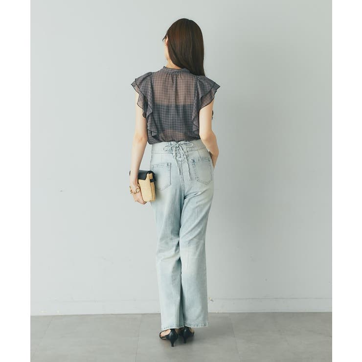 【La boutique BonBon】スパンボイルチェックラッフルボウタ… | PAL GROUP OUTLET | 詳細画像46 
