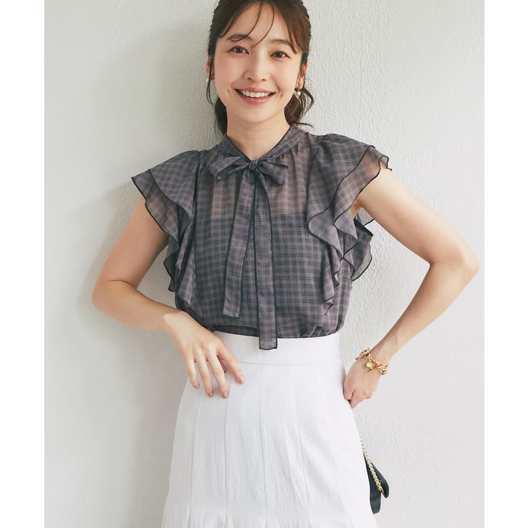 【La boutique BonBon】スパンボイルチェックラッフルボウタ… | PAL GROUP OUTLET | 詳細画像31 