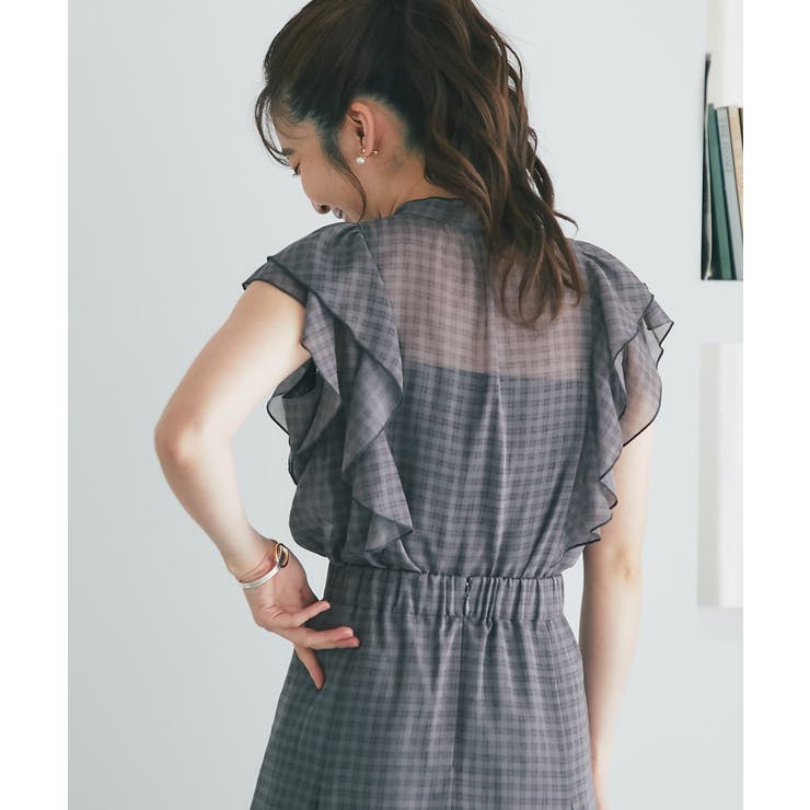 【La boutique BonBon】スパンボイルチェックラッフルボウタ… | PAL GROUP OUTLET | 詳細画像49 