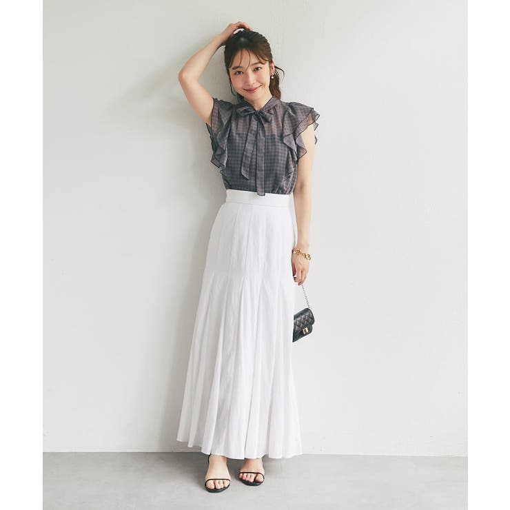 【La boutique BonBon】スパンボイルチェックラッフルボウタ… | PAL GROUP OUTLET | 詳細画像37 