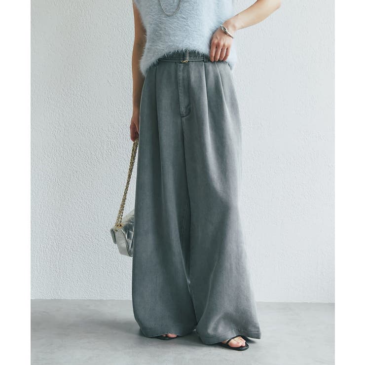 GY | 【La boutique BonBon】テンセルデニムベルト付きバギーテ… | PAL GROUP OUTLET