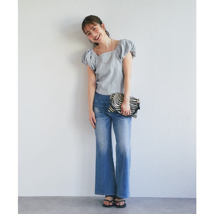 【La boutique BonBon】シャーリングパフスリーブBL | PAL GROUP OUTLET | 詳細画像30 
