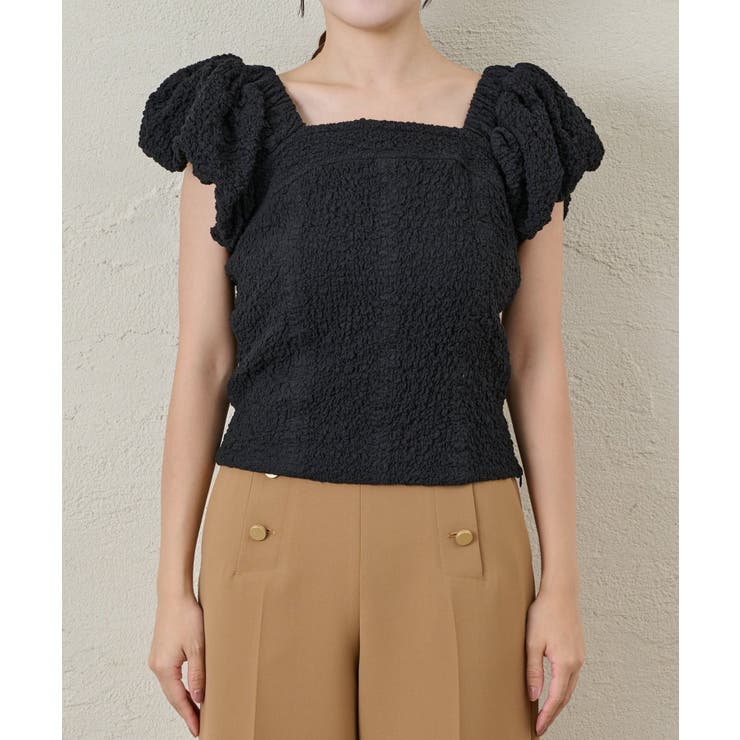【La boutique BonBon】シャーリングパフスリーブBL | PAL GROUP OUTLET | 詳細画像45 