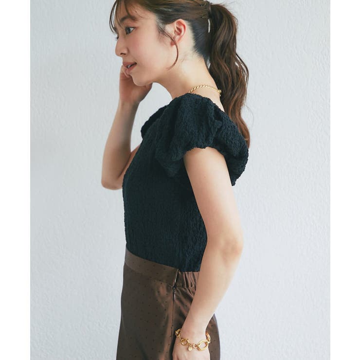 【La boutique BonBon】シャーリングパフスリーブBL | PAL GROUP OUTLET | 詳細画像39 