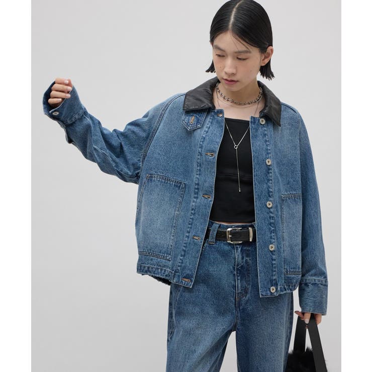 【Lui's】デニム裾ドロストブルゾン | PAL GROUP OUTLET | 詳細画像2 