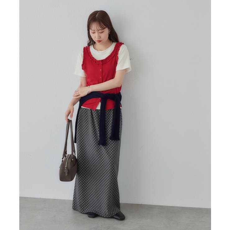 【Discoat】前開きフリルタンクトップ | PAL GROUP OUTLET | 詳細画像5 