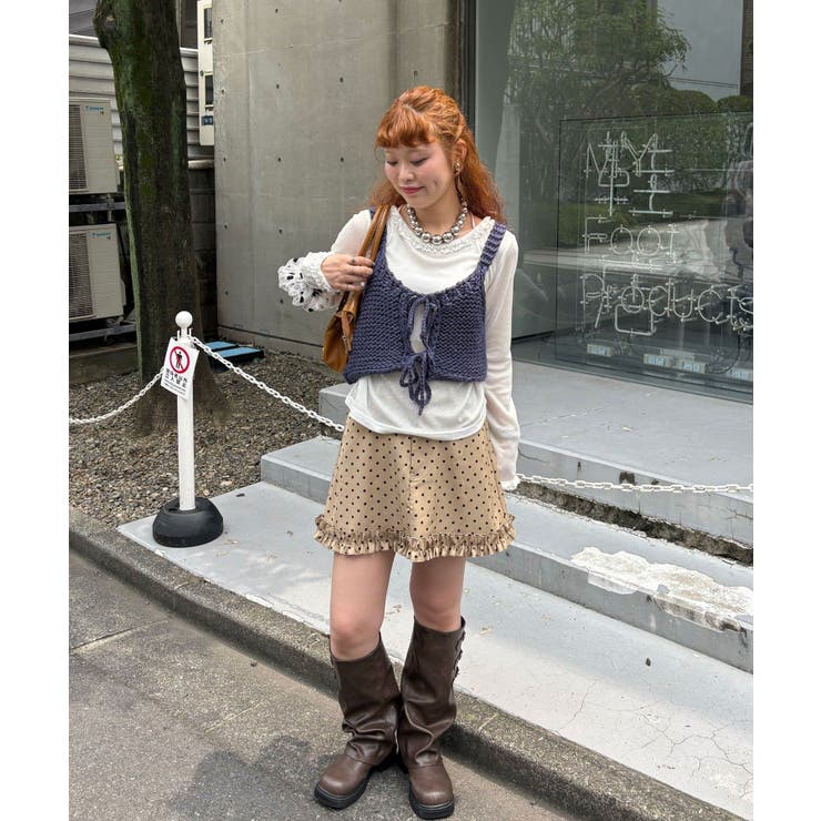 【Ciaopanic】フリルヘムドットミニスカート | PAL GROUP OUTLET | 詳細画像5 