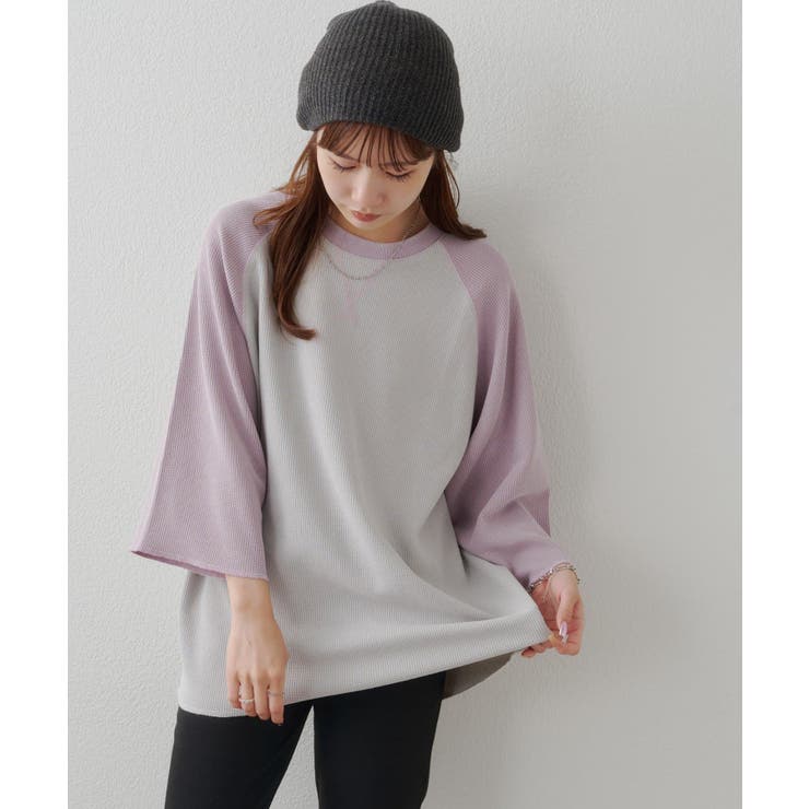 【Discoat】【Enlude】製品加工ワッフルラグラン7分袖T | PAL GROUP OUTLET | 詳細画像8 