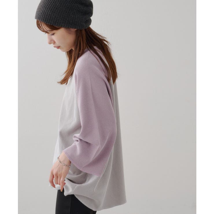 【Discoat】【Enlude】製品加工ワッフルラグラン7分袖T | PAL GROUP OUTLET | 詳細画像9 
