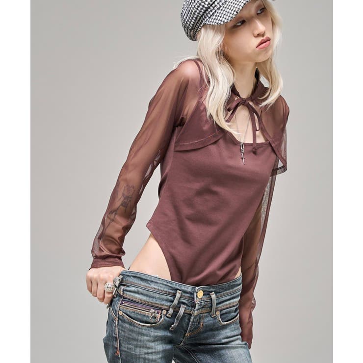 BRN | 【WHO'S WHO gallery】ホールネックドッキングトップス | PAL GROUP OUTLET