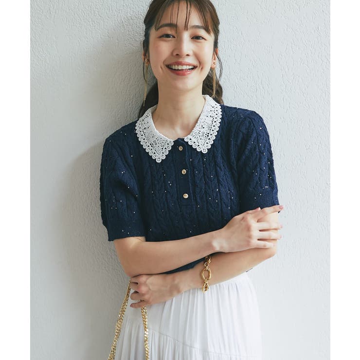【La boutique BonBon】ブークレスパンコールケーブル半袖K… | PAL GROUP OUTLET | 詳細画像17 