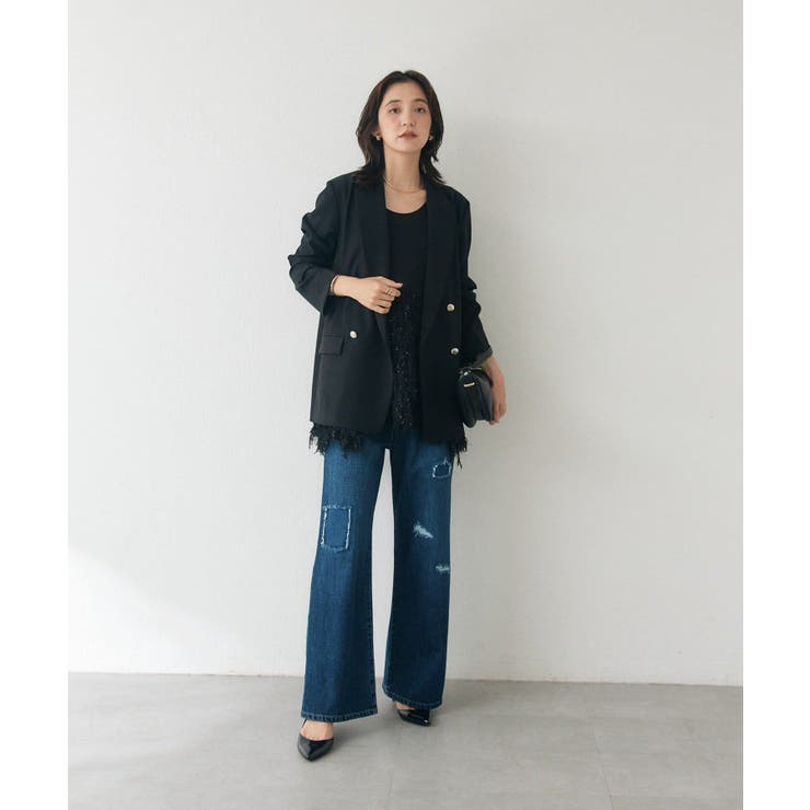 【RIVE DROITE】A・MONN/patchworkデニムパンツ | PAL GROUP OUTLET | 詳細画像13 