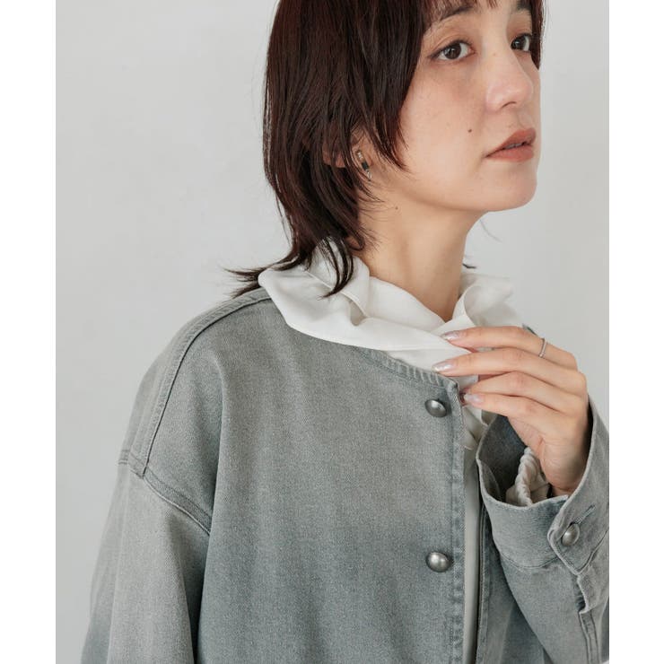【RIVE DROITE】RIMH/ノーカラーデニムジャケット | PAL GROUP OUTLET | 詳細画像30 