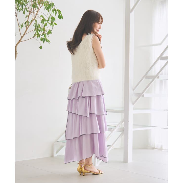 【La boutique BonBon】バイカラーメローイレヘムティアードS… | PAL GROUP OUTLET | 詳細画像6 