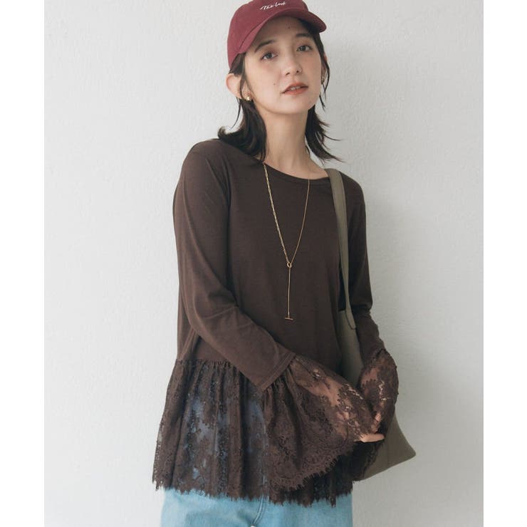 BR | 【RIVE DROITE】レースコンビカットソー | PAL GROUP OUTLET