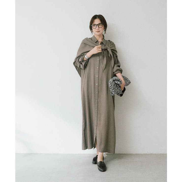 【RIVE DROITE】ストール付ロングシャツOP | PAL GROUP OUTLET | 詳細画像24 