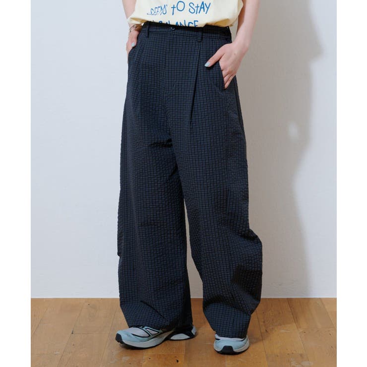【CIAOPANIC TYPY】【UNISEX】チェックカーブスラックス | PAL GROUP OUTLET | 詳細画像4 