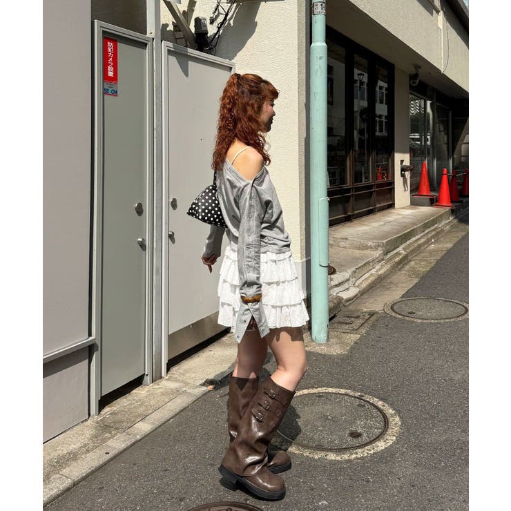 【Ciaopanic】リングドットボタンワンショルロンTee | PAL GROUP OUTLET | 詳細画像33 