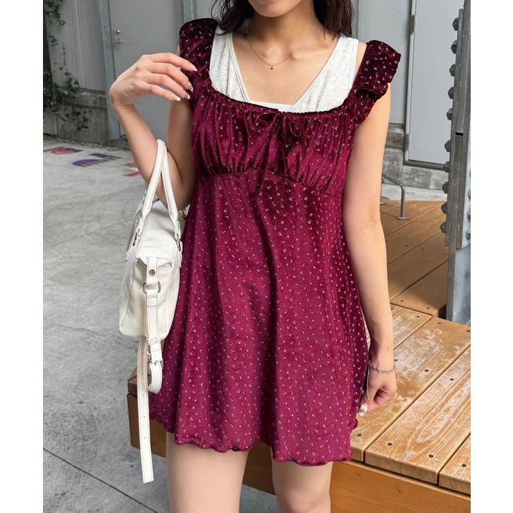 【Ciaopanic】ショルダーギャザーベロアチュニックワンピース | PAL GROUP OUTLET | 詳細画像19 