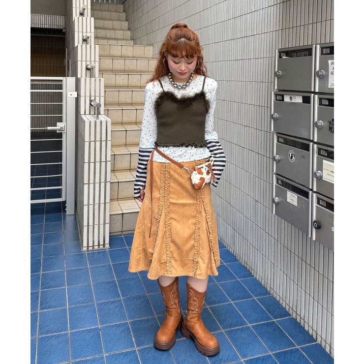【Ciaopanic】ファーデザインニットキャミソール | PAL GROUP OUTLET | 詳細画像16 