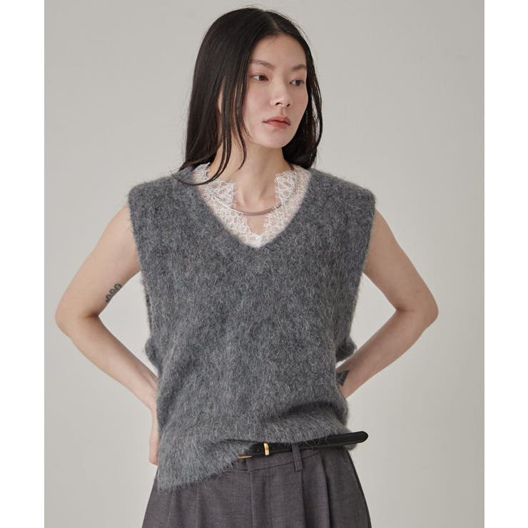【Omekashi】レースドッキングニットベスト | PAL GROUP OUTLET | 詳細画像31 