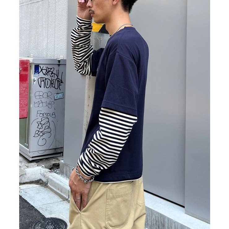 【Ciaopanic】ボーダーレイヤードロンTEE | PAL GROUP OUTLET | 詳細画像2 