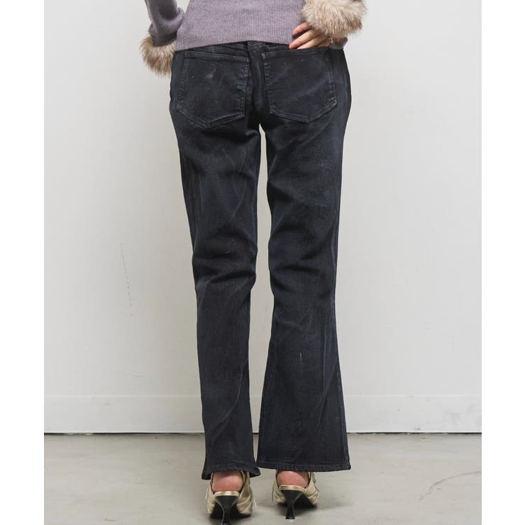 【WHO'S WHO gallery】ストレッチ転写加工フレアパンツ | PAL GROUP OUTLET | 詳細画像10 