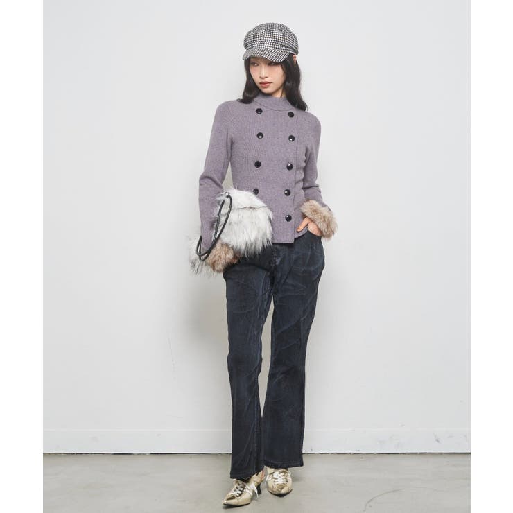 【WHO'S WHO gallery】ストレッチ転写加工フレアパンツ | PAL GROUP OUTLET | 詳細画像11 