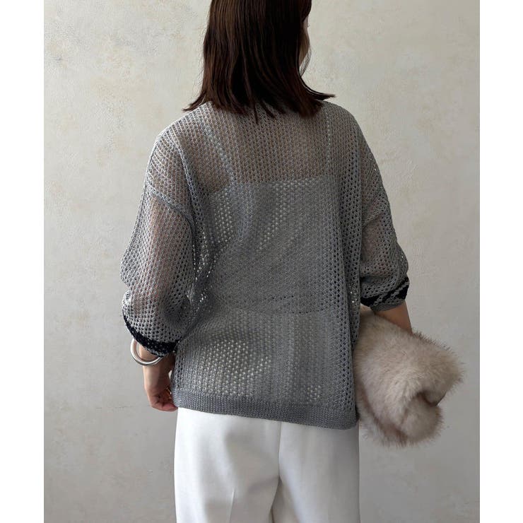 【DouDou】ナンバリングメッシュニット | PAL GROUP OUTLET | 詳細画像9 