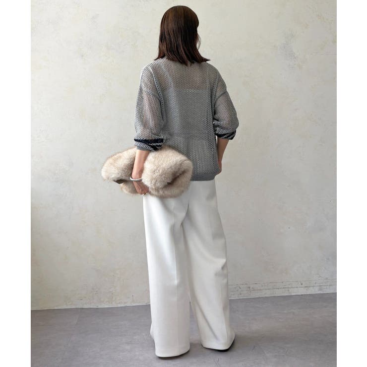 【DouDou】ナンバリングメッシュニット | PAL GROUP OUTLET | 詳細画像5 