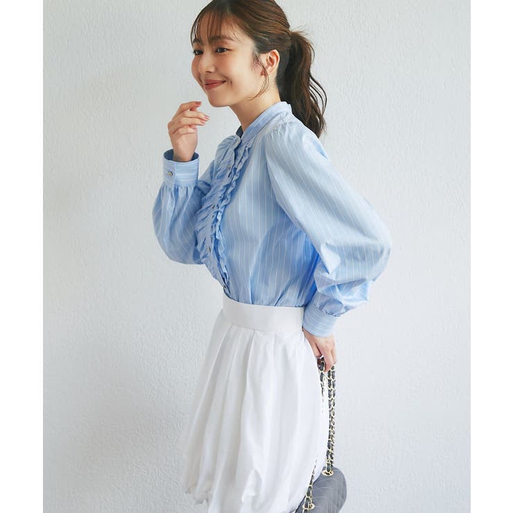 【La boutique BonBon】ストライプフロントフリルBL | PAL GROUP OUTLET | 詳細画像11 