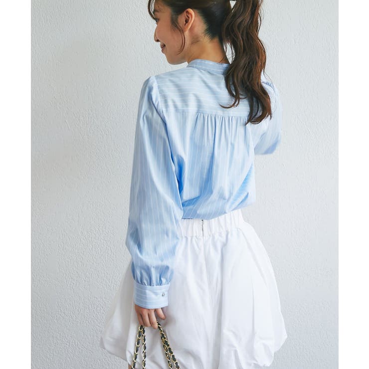 【La boutique BonBon】ストライプフロントフリルBL | PAL GROUP OUTLET | 詳細画像12 