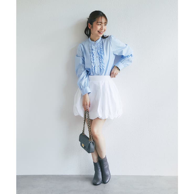【La boutique BonBon】ストライプフロントフリルBL | PAL GROUP OUTLET | 詳細画像13 